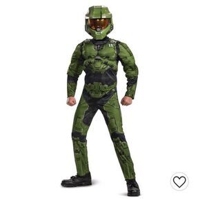🔥Kids' HALO Master Chief Infinite Deluxe Halloween Costume Jumpsuit New